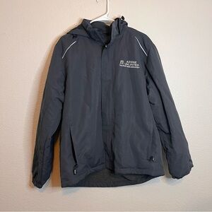 Core 365 Warm Logik Gray Men's Hooded all weather fleece lined jacket medium